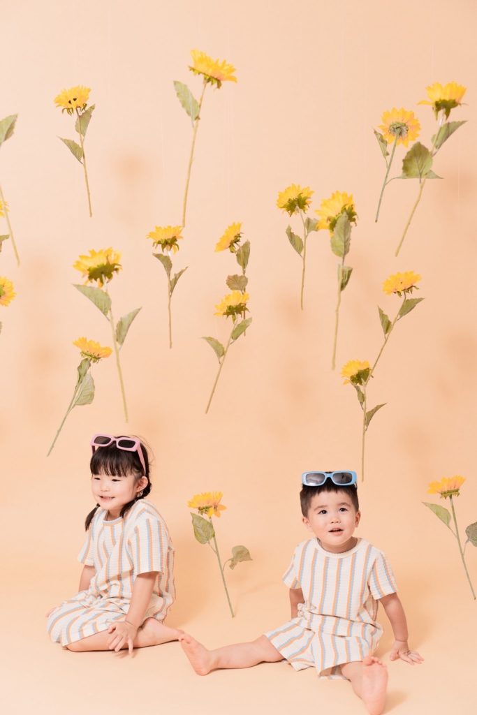 ひまわりブースで撮影されたキッズフォト